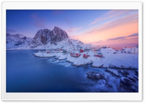 Norway Scenic Winter Destination 4K UHD Wallpaper for Widescreen and UltraWide Desktop, UltraHD TV, Smartphone, Tablet