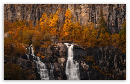 Norway Waterfall, Autumn UltraHD Wallpaper for UHD 16:9 ; HD 16:9 ; UltraWide 21:9 24:10 ; Widescreen 16:10 5:3 ; Fullscreen 4:3 5:4 3:2 ; Tablet 1:1 ; Mobile 9:16 9:19.5 9:20 9:21 9:22 10:16 2:3 3:5 3:4 ;