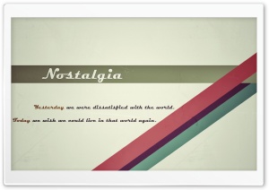 Nostalgia 4K UHD Wallpaper for Widescreen and UltraWide Desktop, UltraHD TV, Smartphone, Tablet