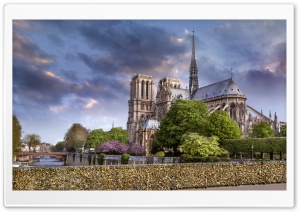 Notre Dame de Paris, Paris, France Ultra HD Wallpaper for 4K UHD Widescreen Desktop, Lockscreen, Screensaver, TV, Tablet, Smartphone