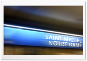 Notre Dame station. Paris underground. Ultra HD Wallpaper for 4K UHD Widescreen desktop, tablet & smartphone