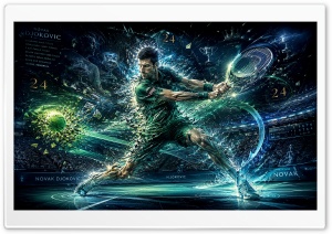 Novak Djokovic 4K UHD Wallpaper for Widescreen and UltraWide Desktop, UltraHD TV, Smartphone, Tablet