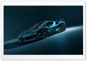 Novitec, Ferrari SF90XX, Hybrid, Supercar, Blue Car, Side View Ultra HD Wallpaper for 4K UHD Widescreen Desktop, Lockscreen, Screensaver, TV, Tablet, Smartphone