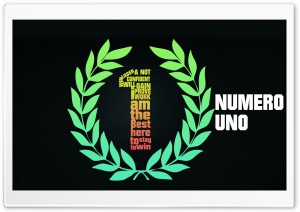 NUMERO UNO 4K UHD Wallpaper for Widescreen and UltraWide Desktop, UltraHD TV, Smartphone, Tablet