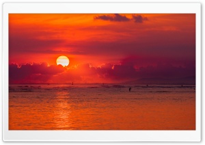 Oahu Hawaii Sunset Ultra HD Wallpaper for 4K UHD Widescreen desktop, tablet & smartphone