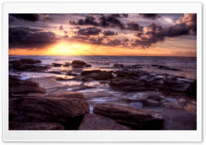 Ocean Sunset, HDR Ultra HD Wallpaper for 4K UHD Widescreen desktop, tablet & smartphone