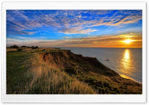 Ocean View At Sunset Ultra HD Wallpaper for 4K UHD Widescreen desktop, tablet & smartphone