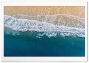 Ocean Waves crashing on Beach Ultra HD Wallpaper for 4K UHD Widescreen desktop, tablet & smartphone