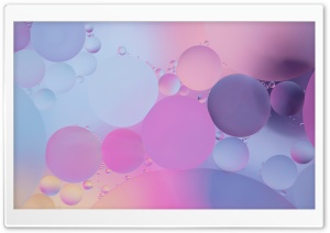 Oil Drops, Water, Pink, Baby Blue, Abstract, Design, Fluid Art, Pastel Hues, Aesthetic, Dynamic 4K UHD Wallpaper for Widescreen and UltraWide Desktop, UltraHD TV, Smartphone, Tablet