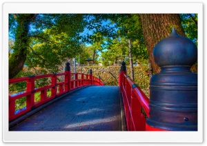 Okazaki Castle Bridge Ultra HD Wallpaper for 4K UHD Widescreen desktop, tablet & smartphone