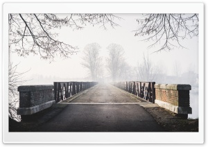 Old Bridge, Mist, Fog, Cold Weather Ultra HD Wallpaper for 4K UHD Widescreen desktop, tablet & smartphone