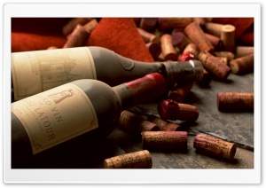 Old French Wine Bottles Ultra HD Wallpaper for 4K UHD Widescreen desktop, tablet & smartphone