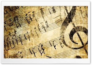 Old Music Score Ultra HD Wallpaper for 4K UHD Widescreen desktop, tablet & smartphone