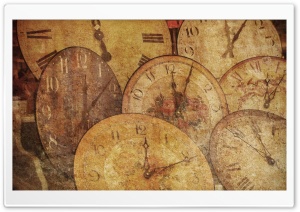Old Watches Painting Ultra HD Wallpaper for 4K UHD Widescreen desktop, tablet & smartphone