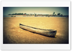 Old Wooden Canoe Ultra HD Wallpaper for 4K UHD Widescreen Desktop, Lockscreen, Screensaver, TV, Tablet, Smartphone