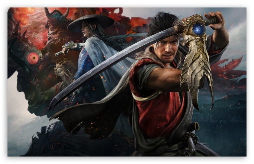 Onimusha Way Of The Sword 2026 Video Game - Miyamoto Musashi UltraHD Wallpaper for UHD 16:9 ; HD 16:9 ; UltraWide 21:9 24:10 32:9 32:10 ; Widescreen 16:10 ; Tablet 1:1 ; Mobile 9:16 9:19.5 9:20 ; Dual 16:10 16:9 ;