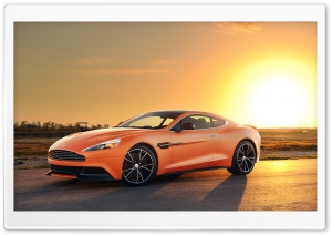Orange Aston Martin Vanquish Car Ultra HD Wallpaper for 4K UHD Widescreen desktop, tablet & smartphone