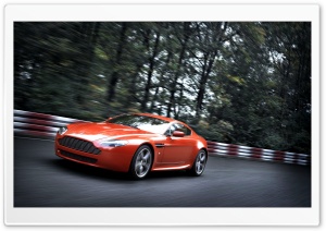 Orange Aston Martin Vantage V8 Ultra HD Wallpaper for 4K UHD Widescreen desktop, tablet & smartphone