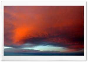 Orange Cloud Glow Ultra HD Wallpaper for 4K UHD Widescreen desktop, tablet & smartphone