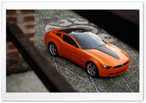 Orange Ford Mustang 1 Ultra HD Wallpaper for 4K UHD Widescreen desktop, tablet & smartphone
