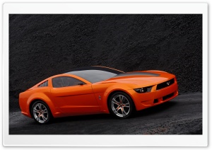 Orange Ford Mustang 2 Ultra HD Wallpaper for 4K UHD Widescreen desktop, tablet & smartphone