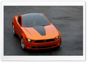 Orange Ford Mustang 3 Ultra HD Wallpaper for 4K UHD Widescreen desktop, tablet & smartphone