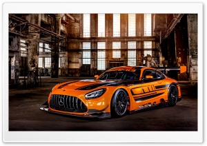 Orange Mercedes AMG GT3 Race Car 2019 Ultra HD Wallpaper for 4K UHD Widescreen desktop, tablet & smartphone