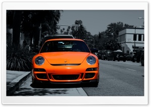 Orange Porsche 911 Ultra HD Wallpaper for 4K UHD Widescreen desktop, tablet & smartphone