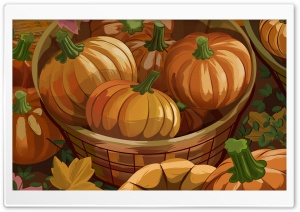 Orange Pumpkins Halloween Autumn Ultra HD Wallpaper for 4K UHD Widescreen desktop, tablet & smartphone