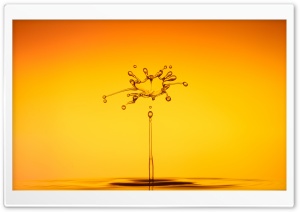 Orange Splash Ultra HD Wallpaper for 4K UHD Widescreen desktop, tablet & smartphone