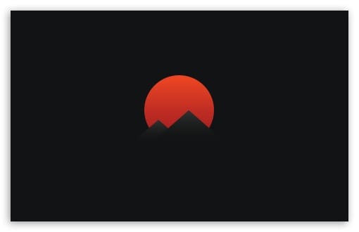 Orange Sun, Mountain Peaks Silhouette UltraHD Wallpaper for UHD 16:9 ; HD 16:9 ; UltraWide 21:9 24:10 32:9 32:10 ; Widescreen 16:10 ; Tablet 1:1 ; Mobile 9:16 9:19.5 9:20 9:21 9:22 ; Dual 16:10 16:9 ; Triple 16:10 16:9 ;