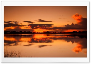 Orange Sunset Sky Ultra HD Wallpaper for 4K UHD Widescreen desktop, tablet & smartphone