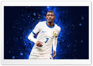 Ousmane Dembele - France 4K UHD Wallpaper for Widescreen and UltraWide Desktop, UltraHD TV, Smartphone, Tablet