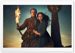 Outlander Season 5, Jamie and Claire 4K UHD Wallpaper for Widescreen and UltraWide Desktop, UltraHD TV, Smartphone, Tablet