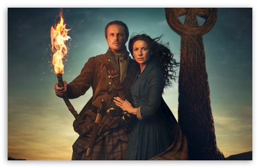 Outlander Season 5, Jamie and Claire UltraHD Wallpaper for UHD 16:9 ; HD 16:9 ; UltraWide 21:9 24:10 32:9 32:10 ; Widescreen 16:10 5:3 ; Fullscreen 4:3 5:4 3:2 ; Tablet 1:1 ; Mobile 9:16 9:19.5 9:20 10:16 ; Dual 16:10 5:3 16:9 4:3 5:4 3:2 ;