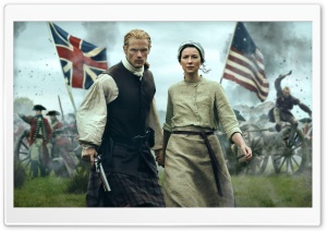 Outlander Season 7, Jamie and Claire 4K UHD Wallpaper for Widescreen and UltraWide Desktop, UltraHD TV, Smartphone, Tablet