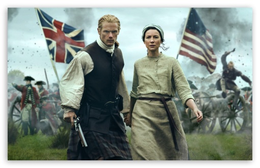 Outlander Season 7, Jamie and Claire UltraHD Wallpaper for UHD 16:9 ; HD 16:9 ; UltraWide 21:9 24:10 32:9 32:10 ; Widescreen 16:10 5:3 ; Fullscreen 4:3 5:4 3:2 ; Tablet 1:1 ; Mobile 9:16 9:19.5 9:20 10:16 2:3 3:5 3:4 ; Dual 16:10 5:3 16:9 4:3 5:4 3:2 ;