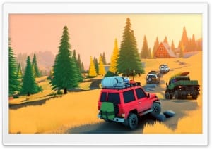 Over the Hill Cozy Off Road Driving 4K UHD Wallpaper for Widescreen and UltraWide Desktop, UltraHD TV, Smartphone, Tablet