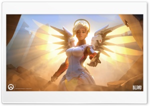 Overwatch Angel Ultra HD Wallpaper for 4K UHD Widescreen desktop, tablet & smartphone