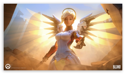 Overwatch Angel UltraHD Wallpaper for HD 16:9 ;