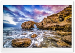Pacific Ocean Rocks Coast Ultra HD Wallpaper for 4K UHD Widescreen desktop, tablet & smartphone