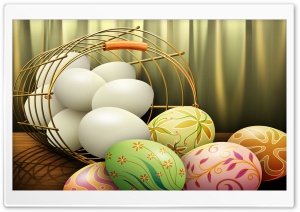 Painted Easter Eggs Ultra HD Wallpaper for 4K UHD Widescreen desktop, tablet & smartphone