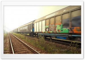 Painted Train Ultra HD Wallpaper for 4K UHD Widescreen desktop, tablet & smartphone