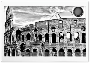 Painting Of Colosseum Ultra HD Wallpaper for 4K UHD Widescreen desktop, tablet & smartphone