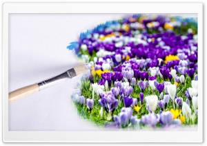 Painting Spring Ultra HD Wallpaper for 4K UHD Widescreen desktop, tablet & smartphone