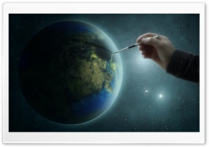 Painting The Earth Ultra HD Wallpaper for 4K UHD Widescreen desktop, tablet & smartphone
