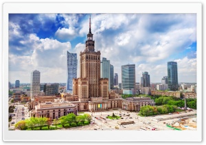 Palace of Culture and Science, Warszawa, Poland Ultra HD Wallpaper for 4K UHD Widescreen desktop, tablet & smartphone