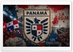 Panama National Football Team Logo 4K UHD Wallpaper for Widescreen and UltraWide Desktop, UltraHD TV, Smartphone, Tablet