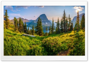 Panoramic View of a Mountainous Landscape Ultra HD Wallpaper for 4K UHD Widescreen Desktop, Lockscreen, Screensaver, TV, Tablet, Smartphone