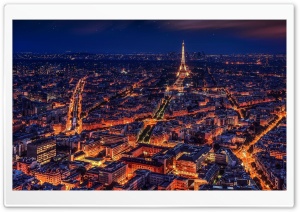 Paris at Night Ultra HD Wallpaper for 4K UHD Widescreen desktop, tablet & smartphone